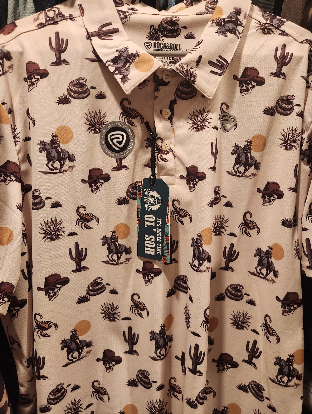 Men's Rock N Roll Denim, Dale Brisby Polo Shirt